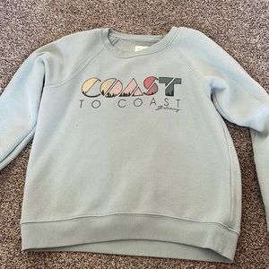 Mint green graphic billabong pullover.